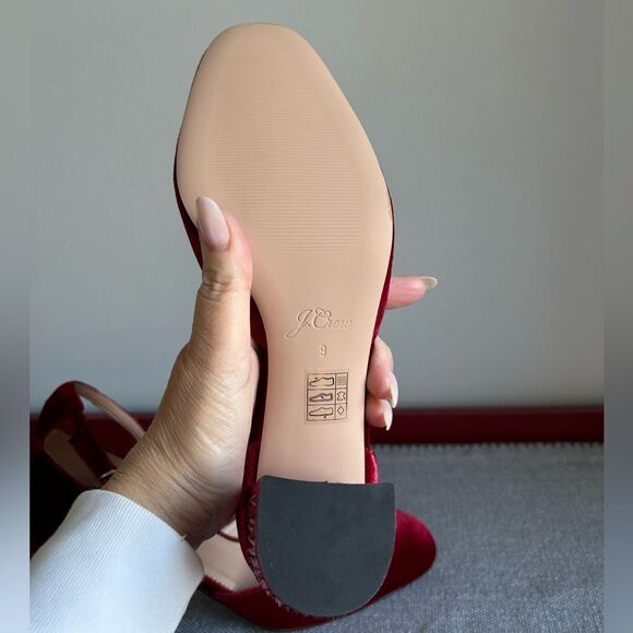 NWOT J.Crew Maisie Studded Velvet Heels - Picture 6 of 12